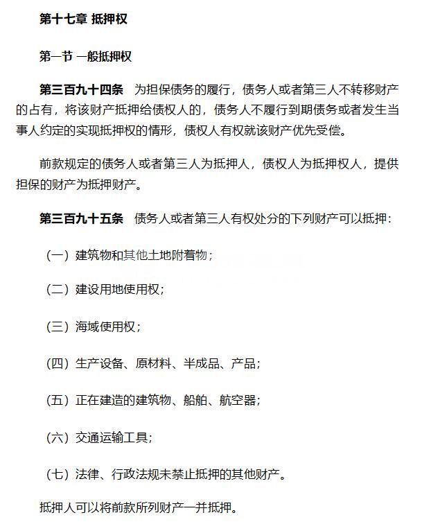 商鋪可以抵押嗎